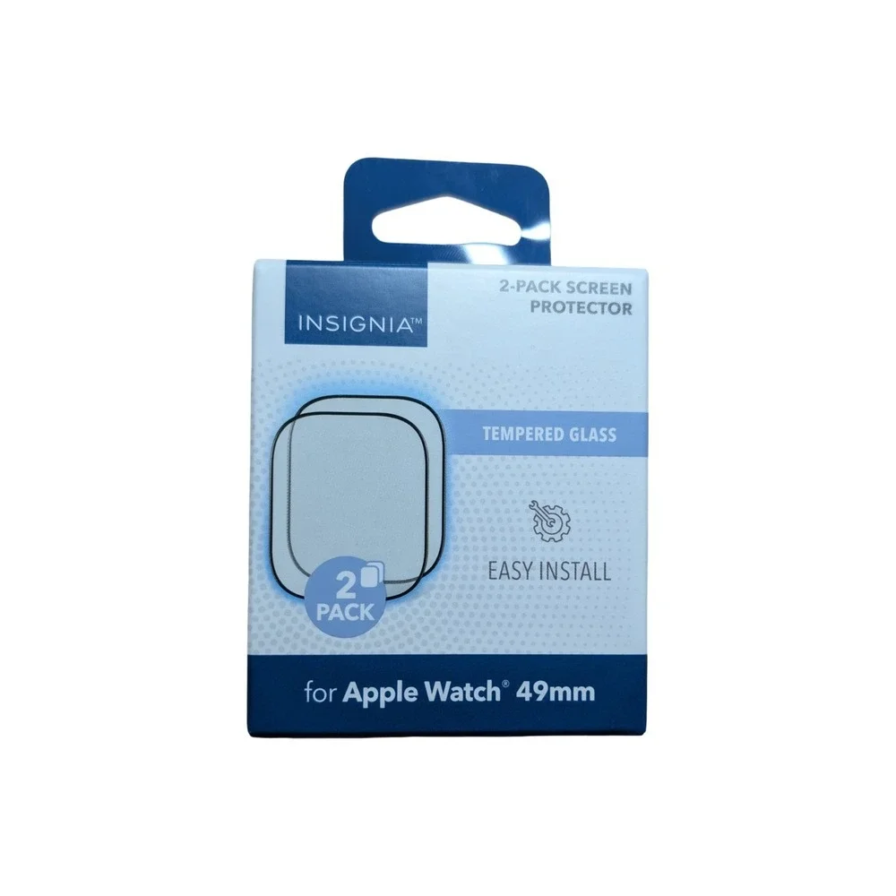 19-O Insignia Hybrid Glass Screen Protectors for Apple Watch 49mm (2-Pack) Clear